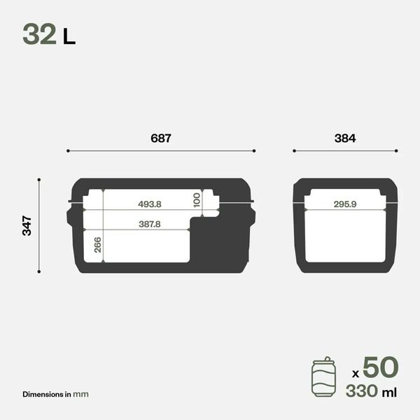 Indel B Portable Travel Compressor Cool Box 32L