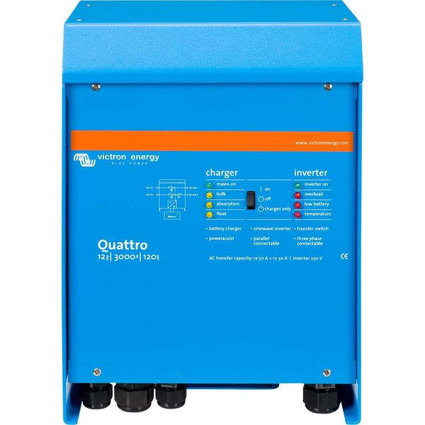 Victron Quattro Inverter Charger (12V / 3000VA / 120A)