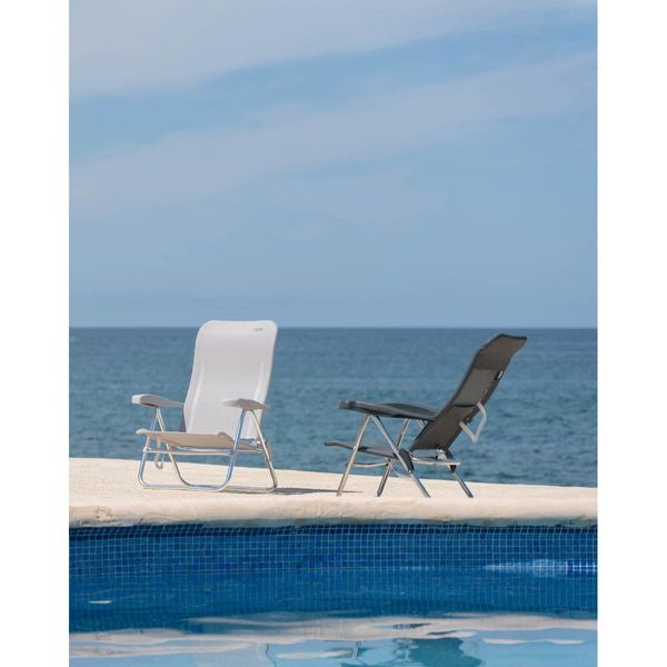 Crespo AL/223 Beach Chair – Dark Grey