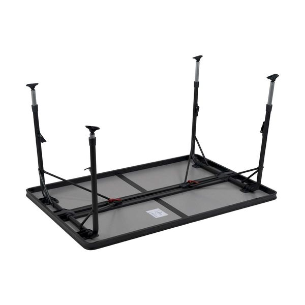 Crespo AP/273 Camping Table 130 x 85cm – Premium Adjustable Folding Table for 6 People