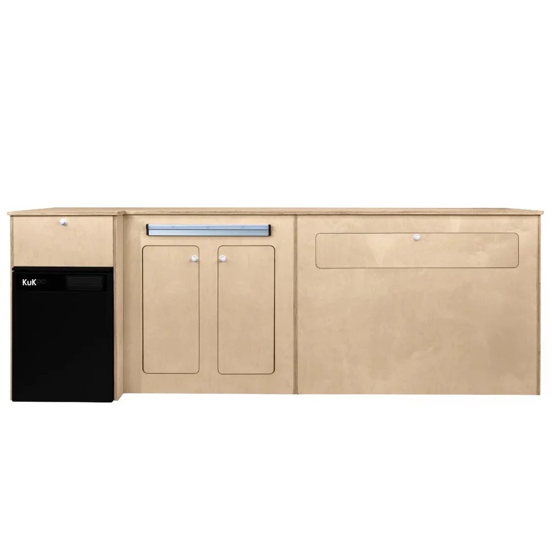 Camper Kitchen Pod with Black Compressor Fridge RHD