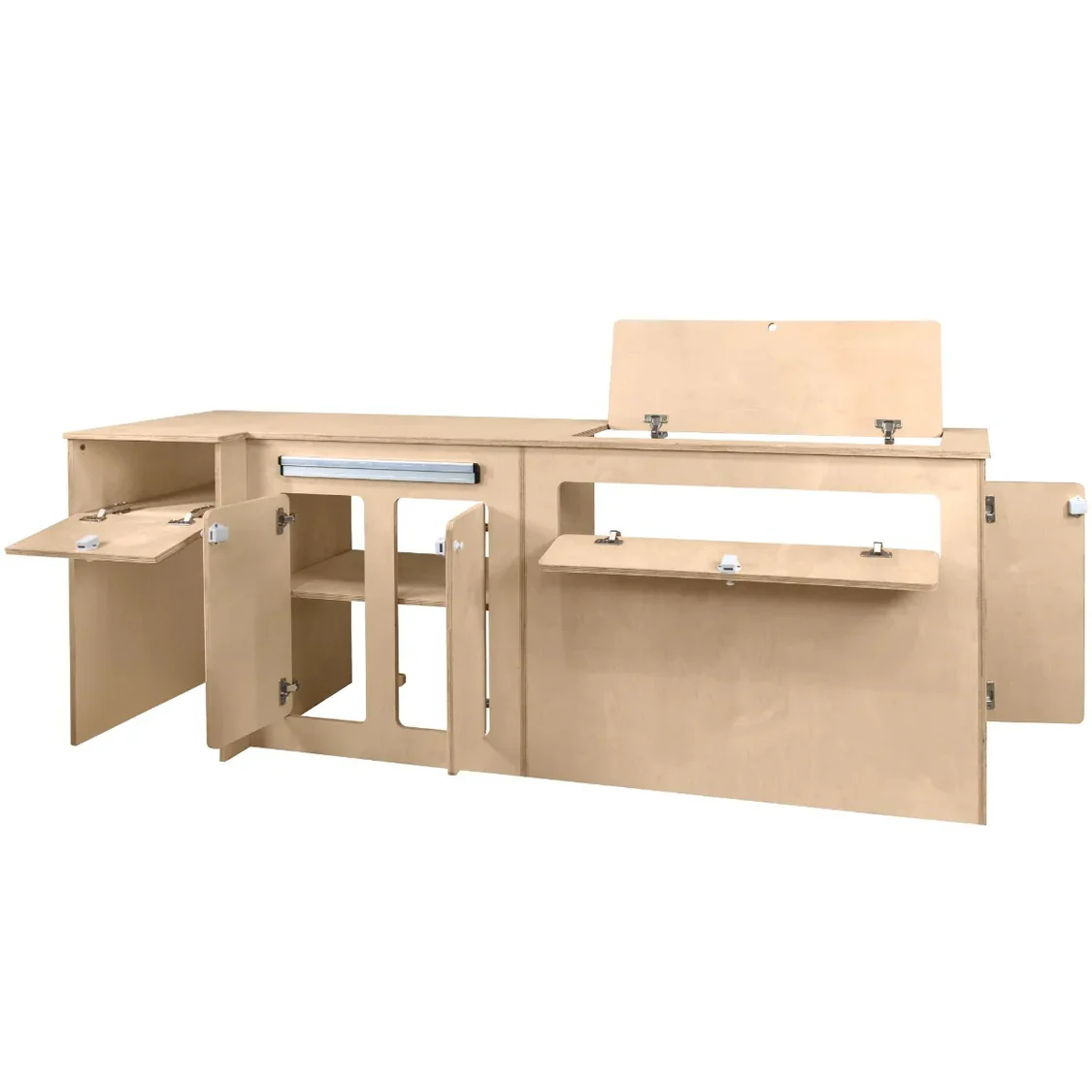 Camper Kitchen Pod with Silver Compressor Fridge RHD