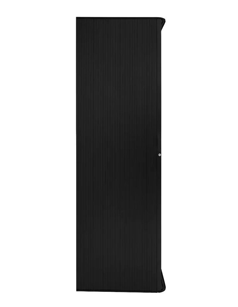 Tambour Shower Door Black