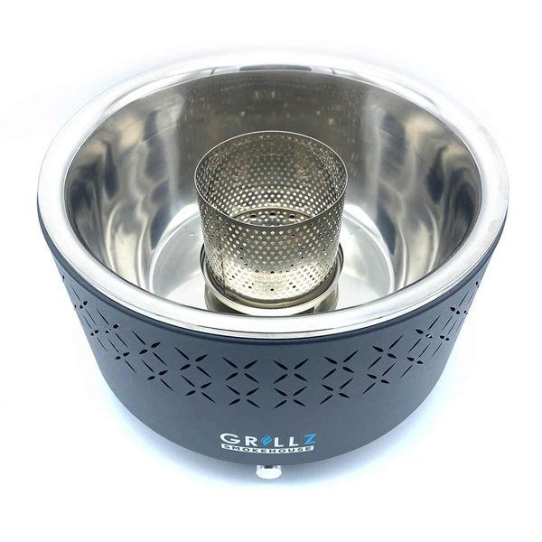 Wolf Outdoors Grillz Smoke House Portable Charcoal BBQ Grill with Lid