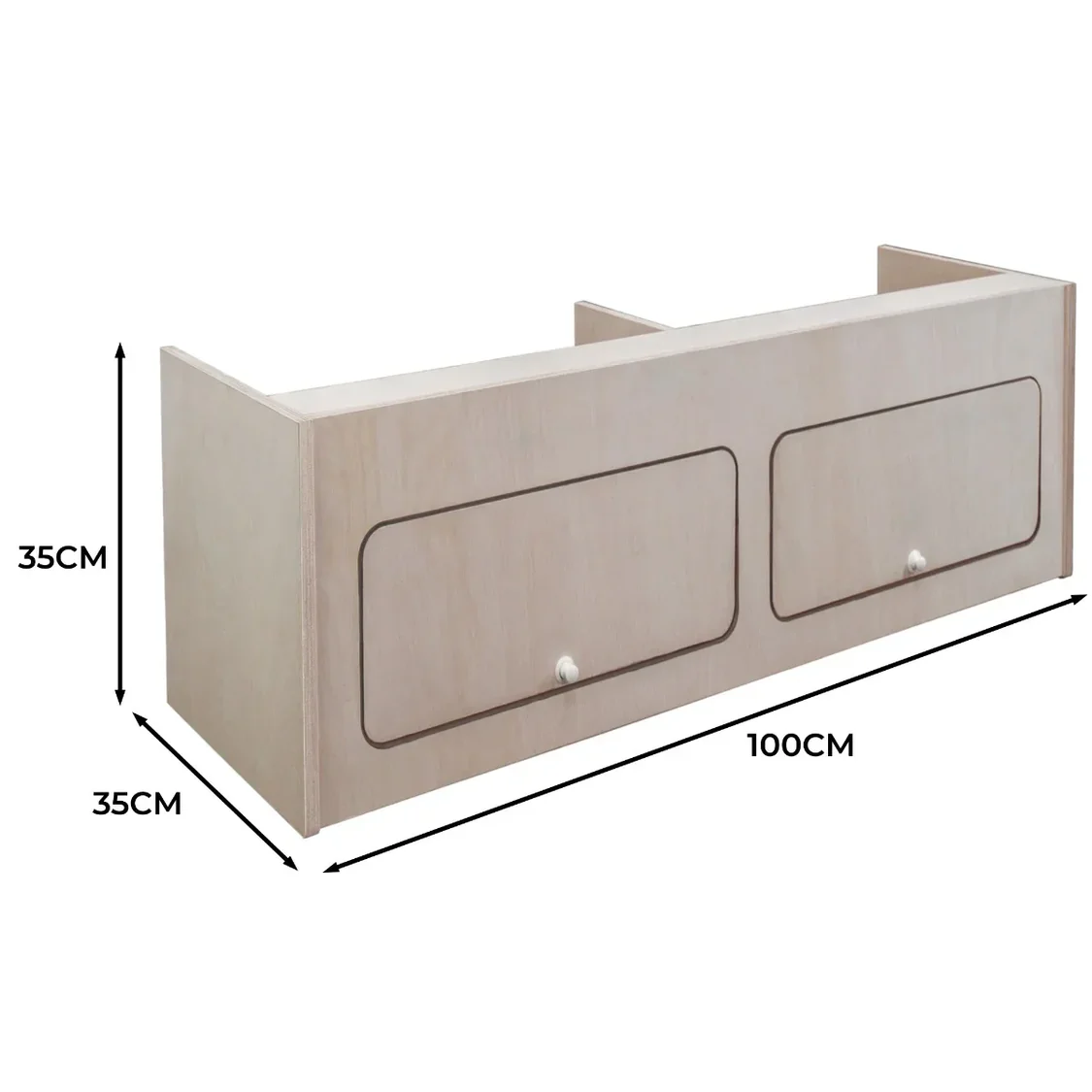 Overhead Camper Cabinet 100cm x 35cm x 35cm