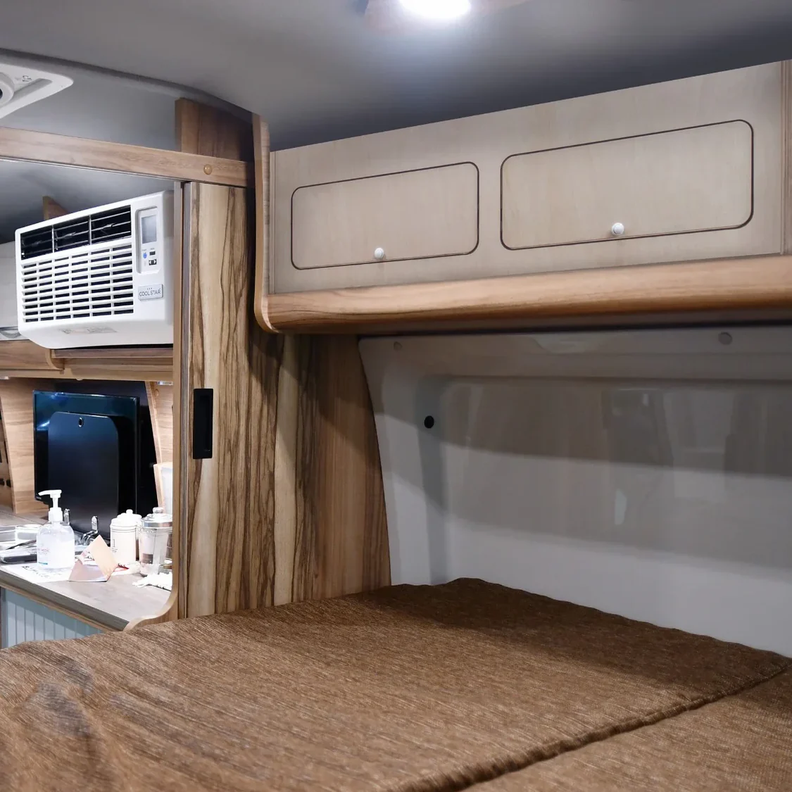 Overhead Camper Cabinet 80cm x 25cm x 25cm – Birch Plywood Storage Cupboard