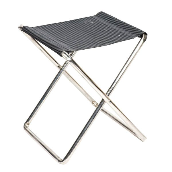 Crespo AL/302 Folding Camping Stool & Footrest Dark Grey