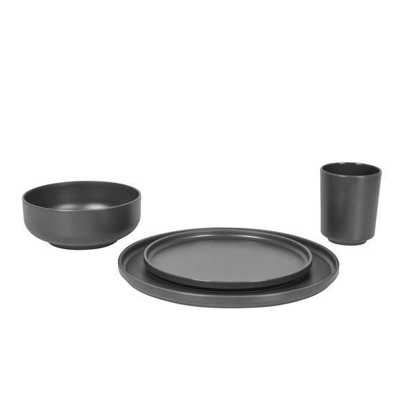 Bo-Camp Industrial Collection Patom Tableware Set 16 Piece Anthracite