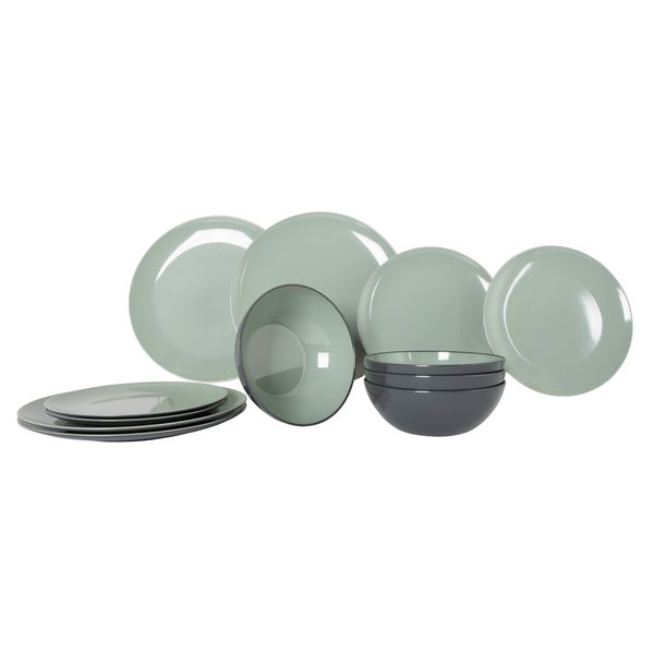 Gimex Vivid Line Tableware Set Green 12 Piece