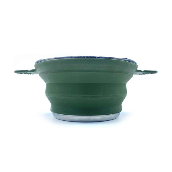 Wolf Outdoors EzyStow Collapsible Cooking Pot 2.5L – Olive Green