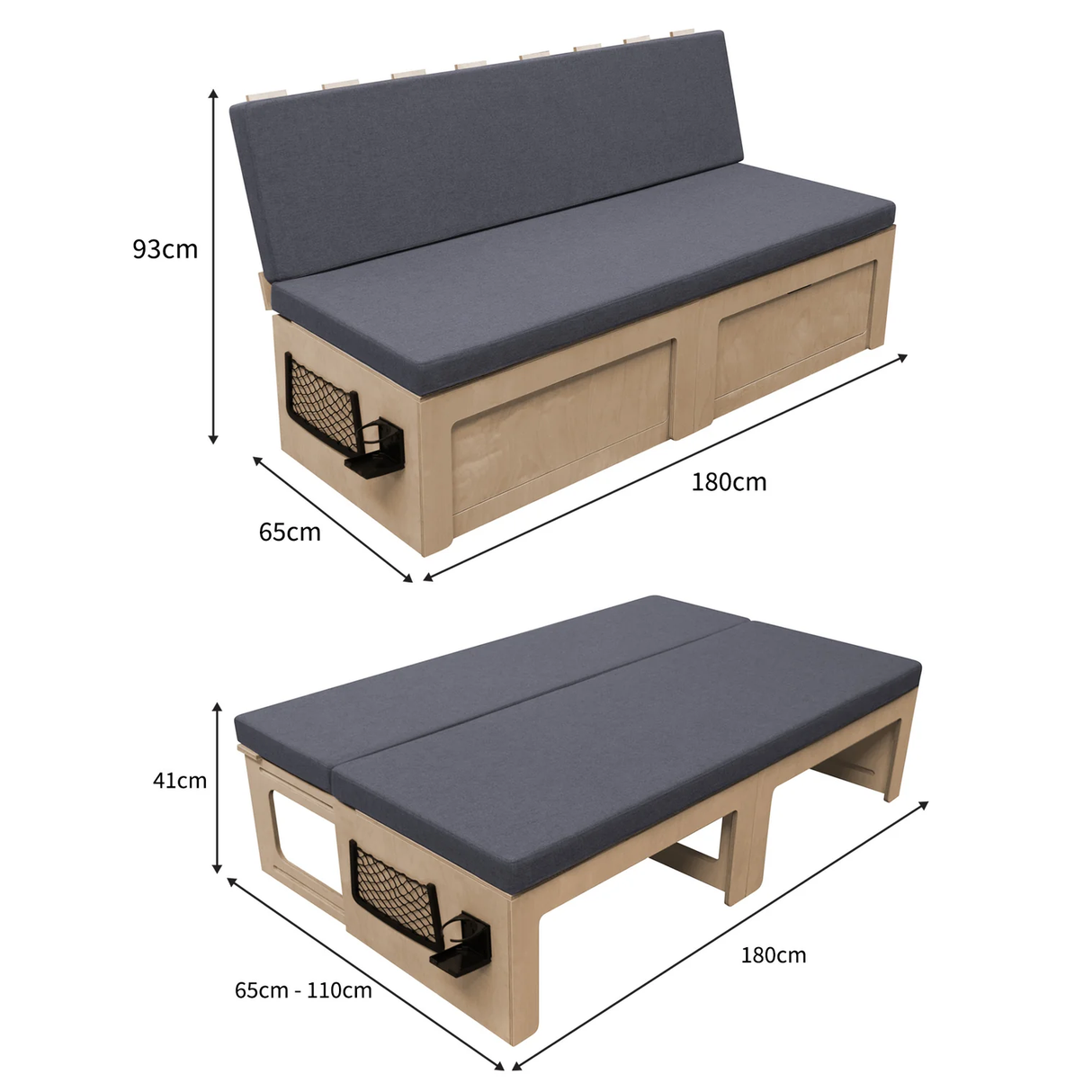 Camper Van Bed – Pull-Out Rock & Roll Bed Frame