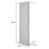 Tambour Shower Door Silver