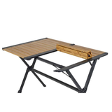Bo-Camp Urban Collection Maryland Bamboo Camping Table 111 x 72cm – Premium Roll-Up Folding Table