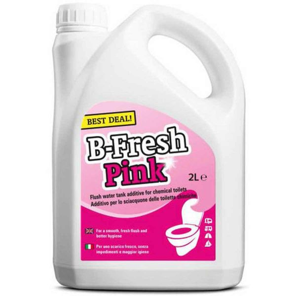 B-Fresh Pink Toilet Rinse 2L – Caravan & Motorhome Toilet Additive