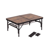 Bo-Camp Industrial Collection Decatur Folding Table 90 x 60cm – Adjustable Height Camping Table