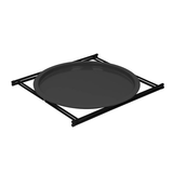 Bo-Camp Industrial Collection Harlem Side Table – Folding Metal Camping Side Table