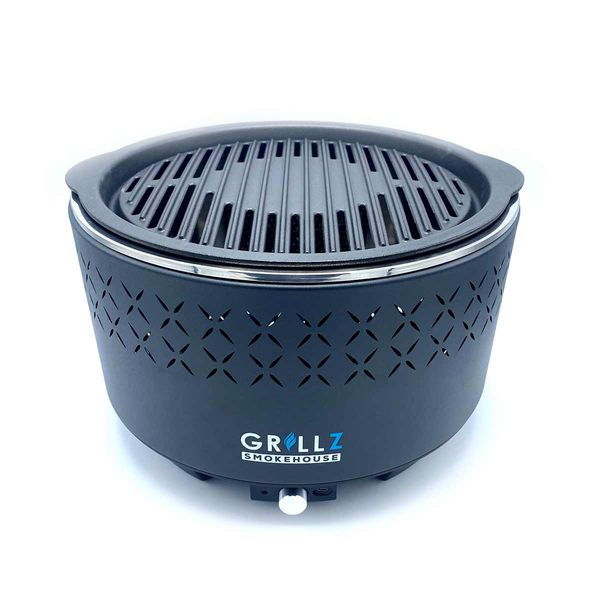 Wolf Outdoors Grillz Smoke House Portable Charcoal BBQ Grill with Lid