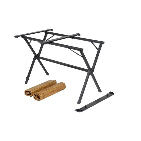 Bo-Camp Urban Collection Maryland Bamboo Camping Table 111 x 72cm – Premium Roll-Up Folding Table