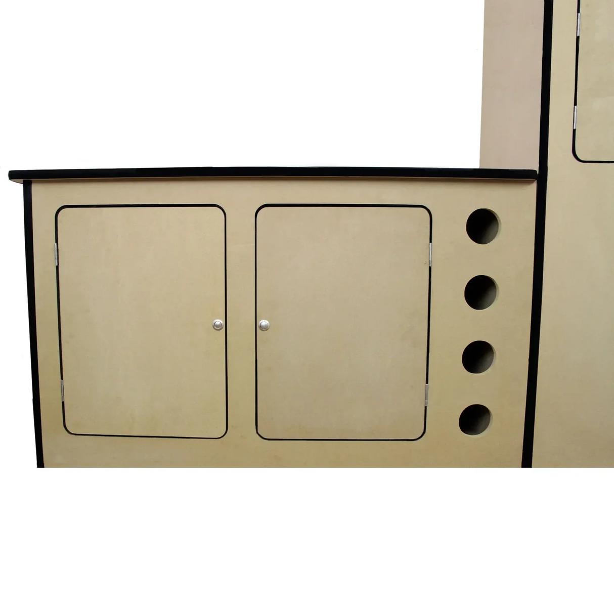 MDF Camper Van Kitchen Unit with Grey 11sqm Anthracite Van Lining & Glue