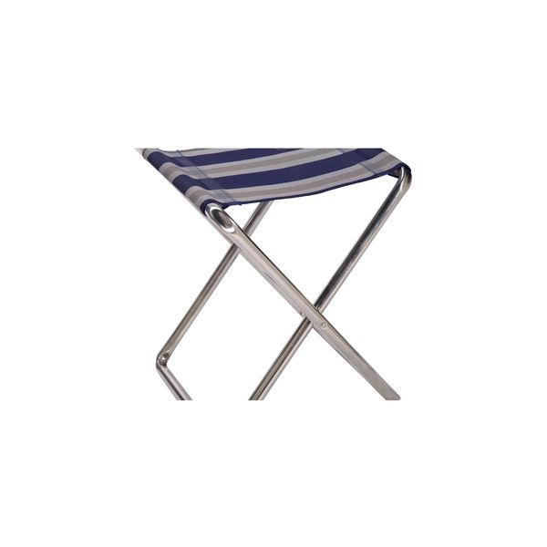 Crespo AL/301 Folding Camping Stool & Footrest Dark Grey