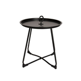 Bo-Camp Industrial Collection Palmetto Side Table – Removable Tray Top & Carry Handle