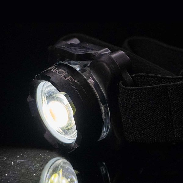 Wolf Outdoors VEX-150 Rechargeable LED Head Torch | Lightweight 150 Lumen Powerbeam Headlamp