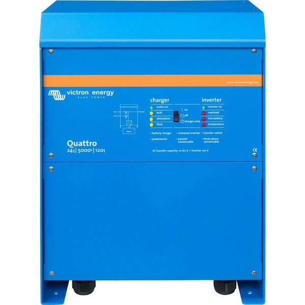 Victron Quattro Inverter Charger (24V / 5000VA / 120A)