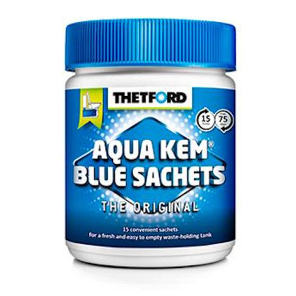 Thetford Aqua Kem Blue Toilet Sachets – Tub of 15