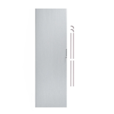 Tambour Shower Door Silver