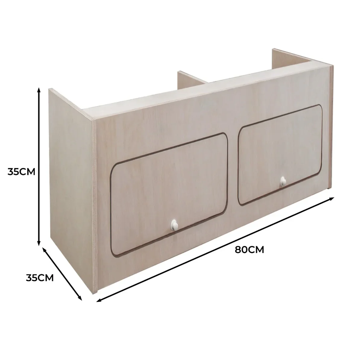 Overhead Camper Cabinet 80cm x 35cm x 35cm