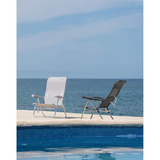 Crespo AL/223 Beach Chair – Dark Grey