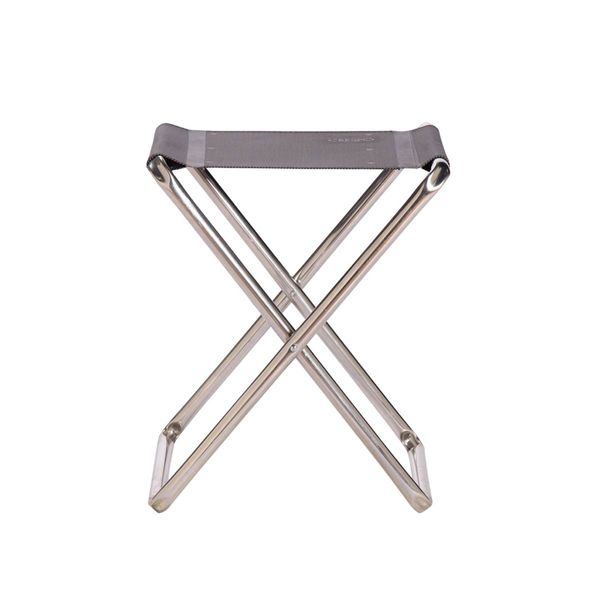 Crespo AL/301 Folding Camping Stool & Footrest Dark Grey