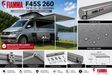 Fiamma F45s 260 VW T5/T6 T6.1 California Titanium Royal Grey - feature infographic