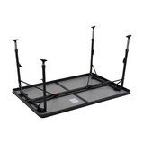 Crespo AP/273 Camping Table 130 x 85cm – Premium Adjustable Folding Table for 6 People