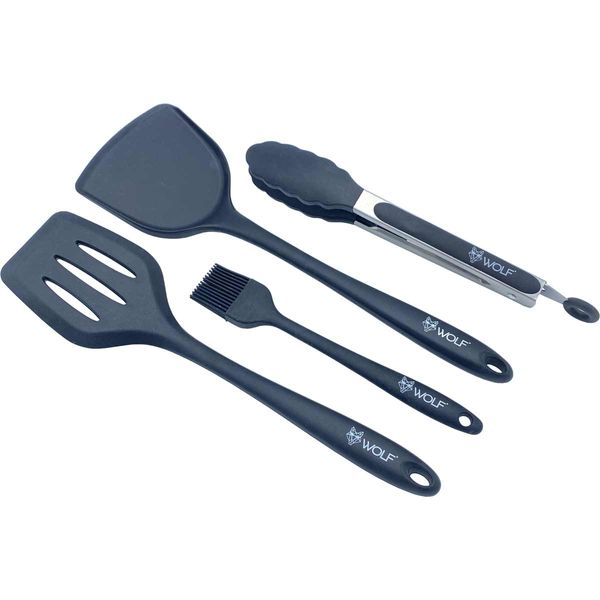 Wolf Outdoors Grillz 4-Piece BBQ Utensil Set