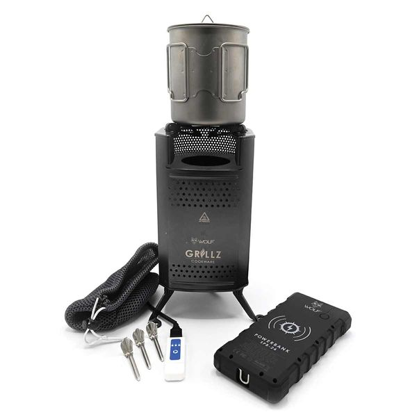 Wolf Outdoors Grillz Biomaster Portable Camping Stove with EVA Storage Case