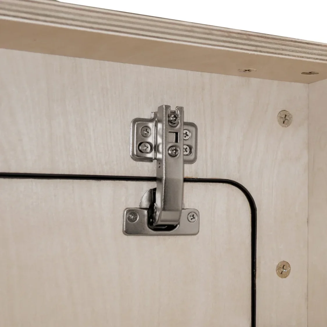 Overhead Camper Cabinet with Black Trim 120cm x 35cm x 35cm