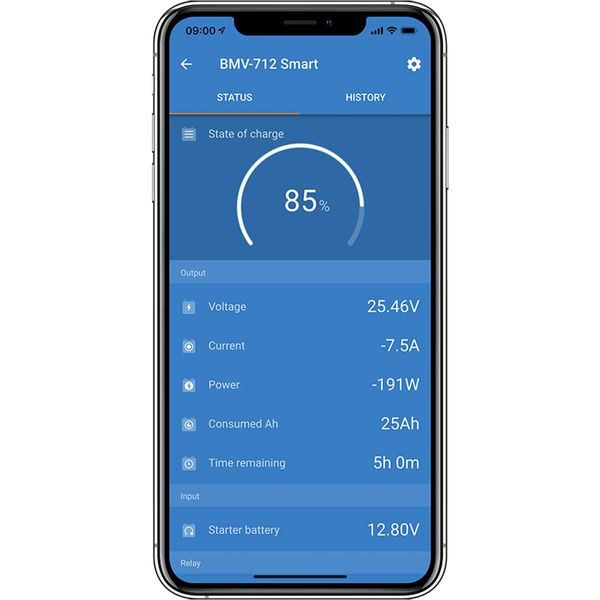 Victron BMV-712 Smart Battery Monitor (Black / 9-90V / Retail)
