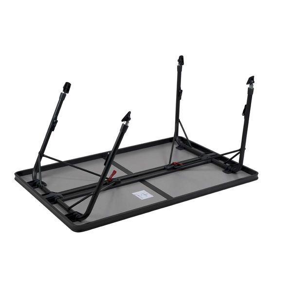 Crespo AP/273 Camping Table 130 x 85cm – Premium Adjustable Folding Table for 6 People