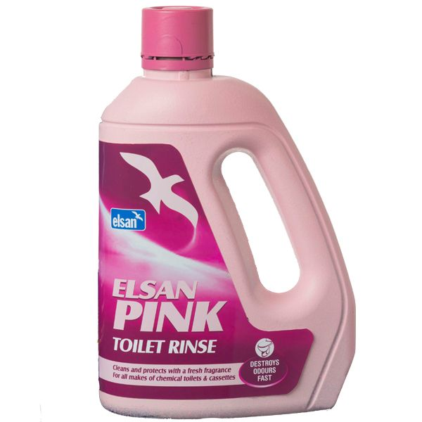 Elsan Pink Rinse 2L – Caravan & Motorhome Toilet Flush Additive