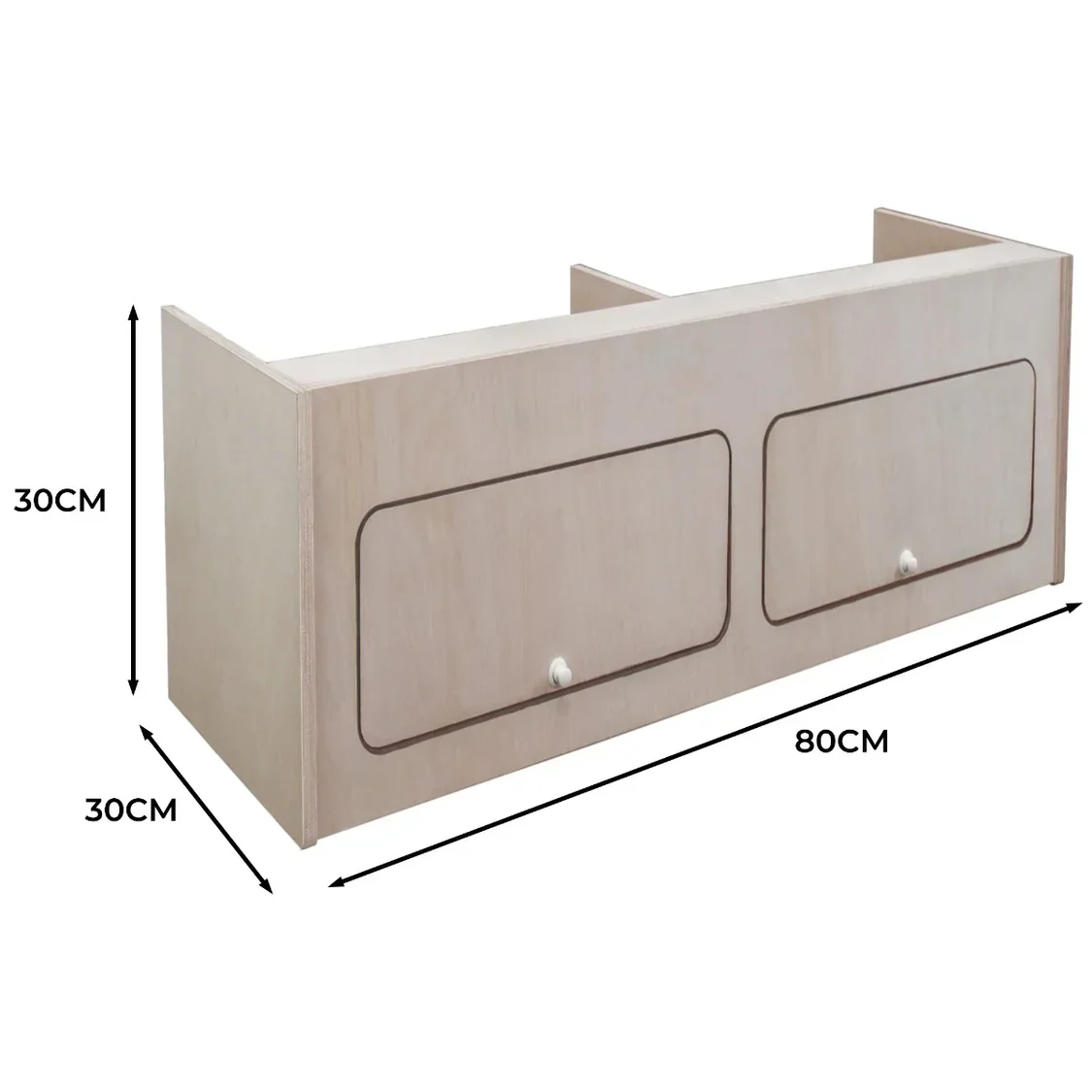 Overhead Camper Cabinet 80cm x 30cm x 30cm