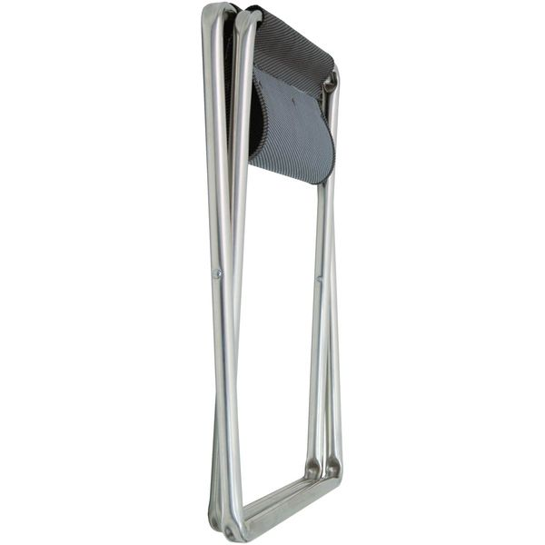 Crespo AL/302 Folding Camping Stool & Footrest Dark Grey