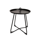 Bo-Camp Industrial Collection Palmetto Side Table – Removable Tray Top & Carry Handle