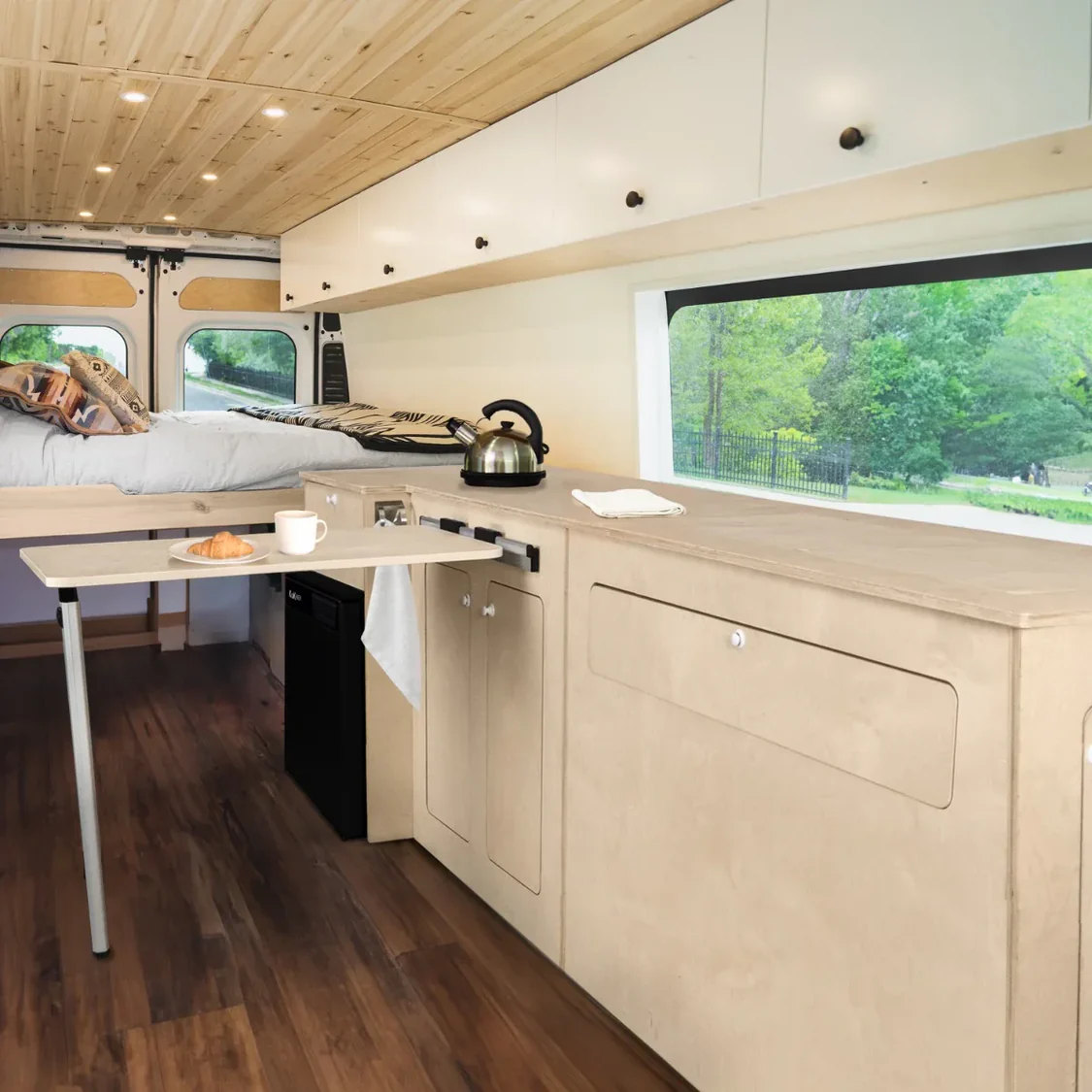 Camper Kitchen Pod with Black Compressor Fridge RHD
