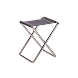Crespo AL/301 Folding Camping Stool & Footrest Dark Grey