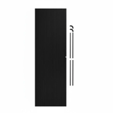 Tambour Shower Door Black