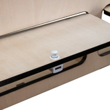 Overhead Camper Cabinet with Black Trim 120cm x 25cm x 25cm