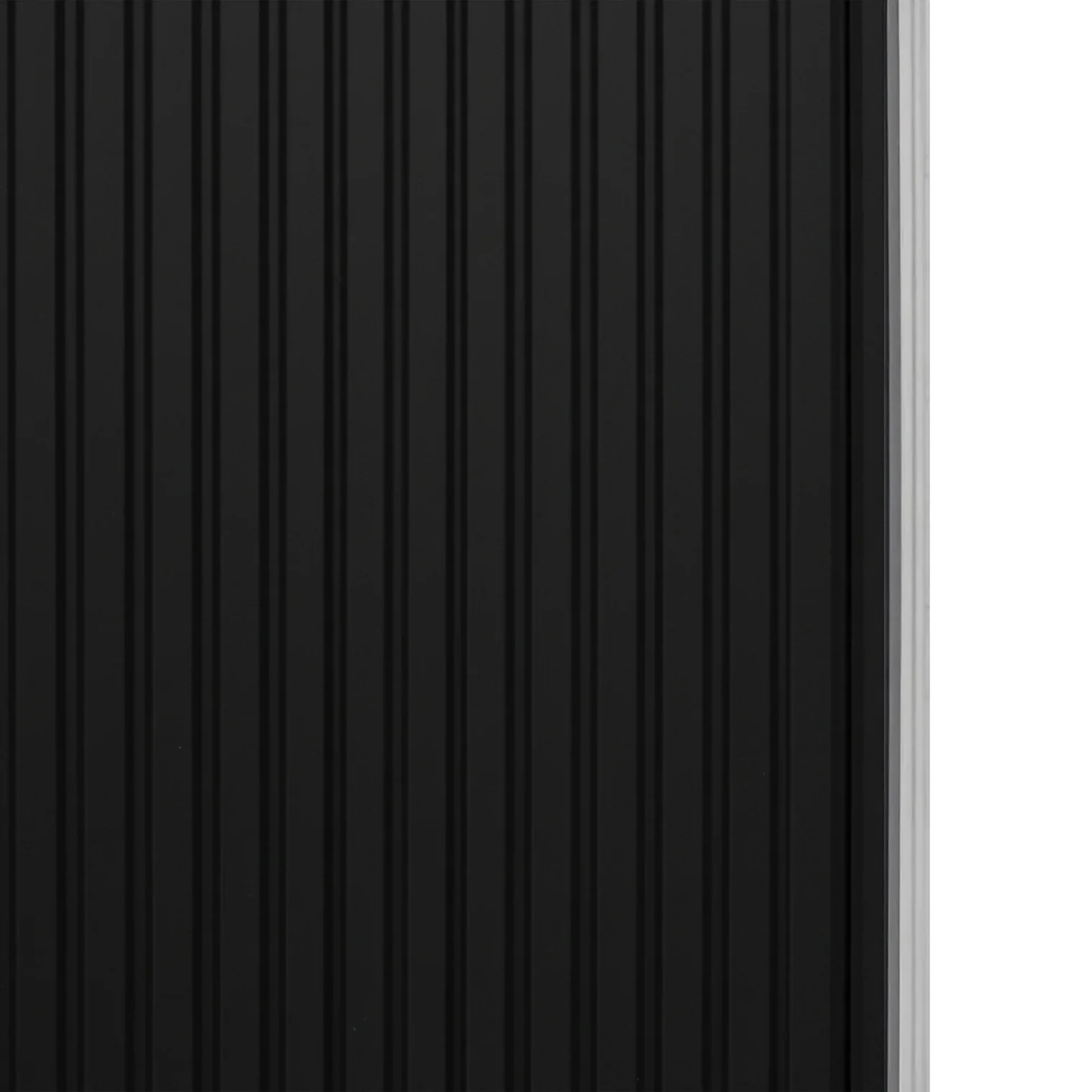Tambour Shower Door Black