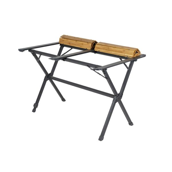 Bo-Camp Urban Collection Maryland Bamboo Camping Table 111 x 72cm – Premium Roll-Up Folding Table
