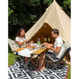 Bo-Camp Urban Collection Maryland Bamboo Camping Table 111 x 72cm – Premium Roll-Up Folding Table
